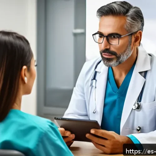 Home 15 내러티브 의학의 논의와 비판 - A compassionate Hispanic male doctor attentively listening to a middle-aged Latina female patient in...